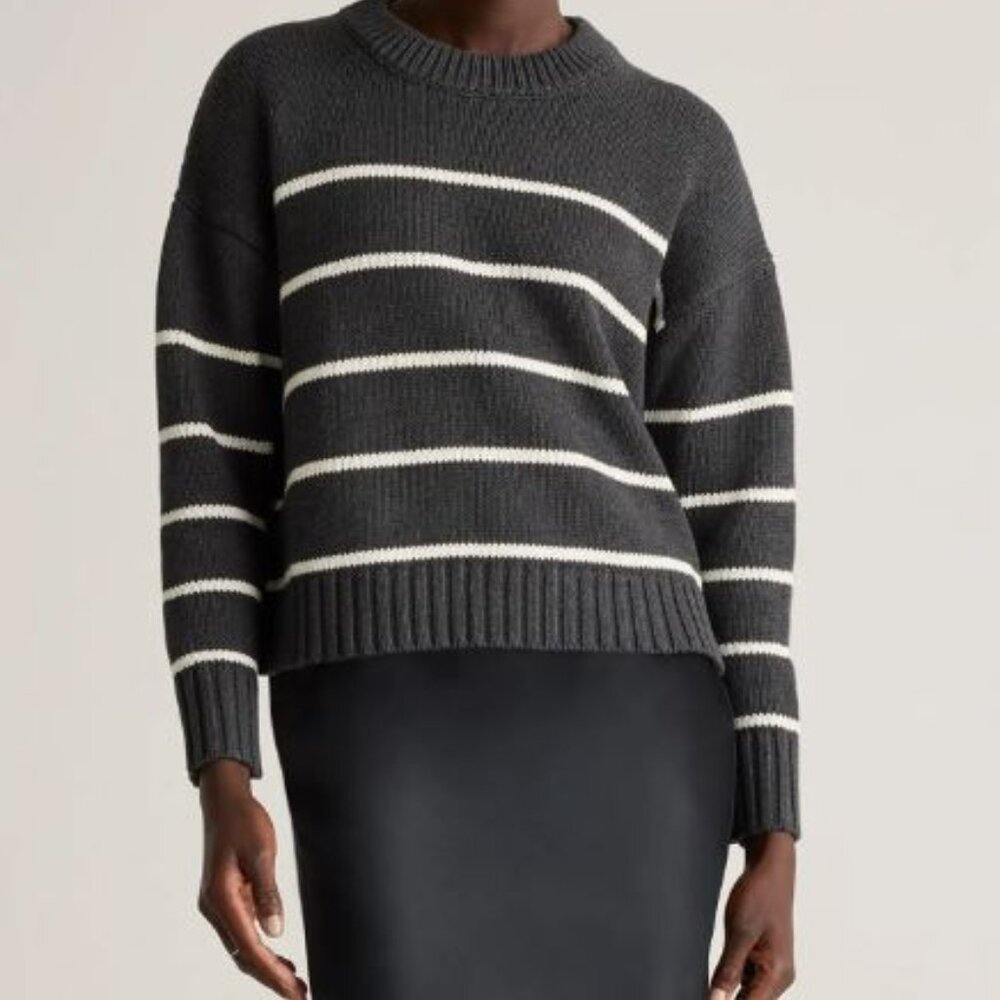 Quince 100% Organic Cotton Crew Neck Sweater